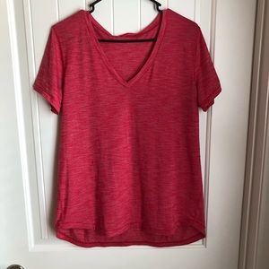 Lululemon what the sport tee shirt 10 pink